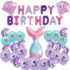 41-piece balloon set of foil and latex Happy Birthday Mermaid