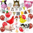 31-piece balloon set (foil and latex) + hanging decoration Happy Birthday Farm