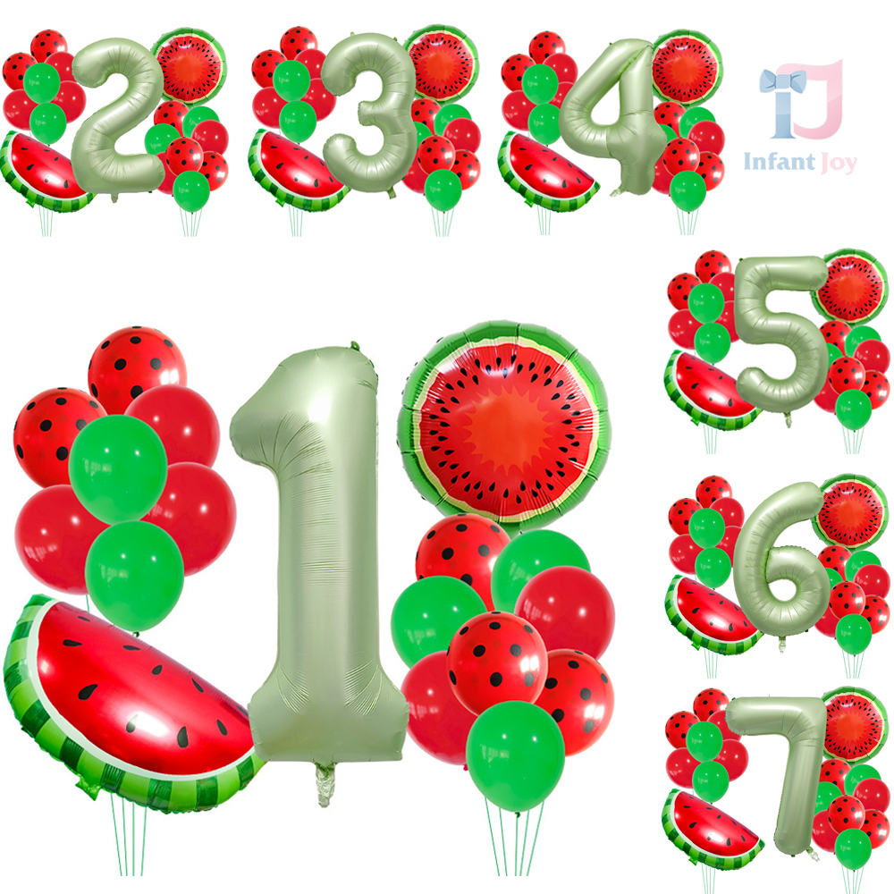 19-piece balloon set (foil and latex) Watermellon Party