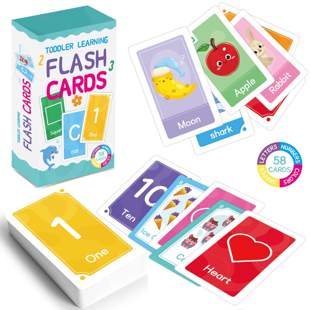 Educational cards (random design)