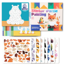 Sticker puzzle by numbers (random design)