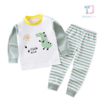 2-piece pajama top and trousers set with prints The Dino