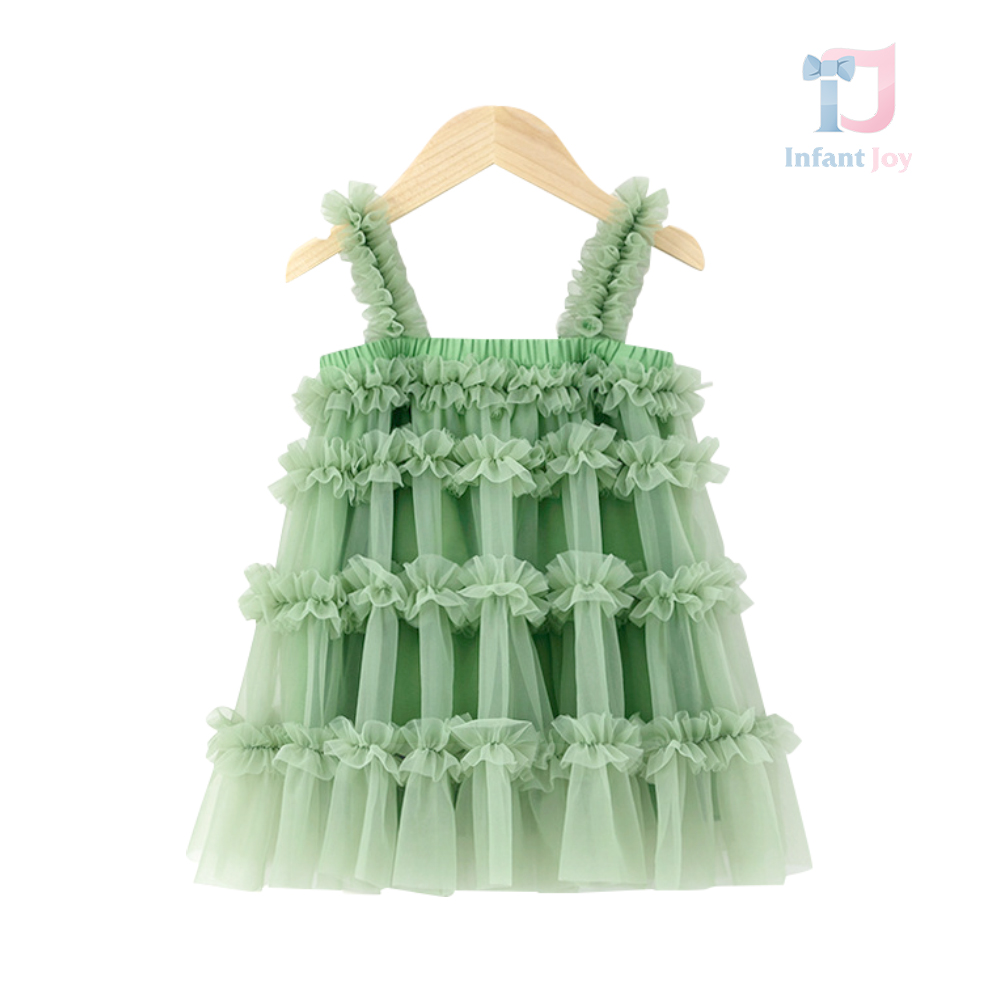 Premium official dress with doll tulle Green Diamond