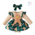2-piece festive dress with christmas motifs and headband Gingerbread