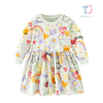 Long sleeve dress with gathered detail Happy Vibes