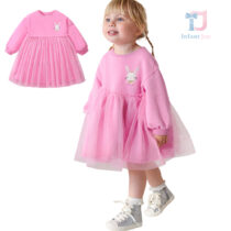 Dress with tulle and applique Rabbit Blush
