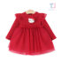 Dress with plush applique, ruffles and tulle Red Kitty