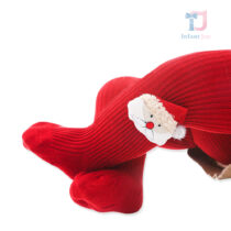 Festive ribbed tights with 3d elements Magic Christmas Tights Santa