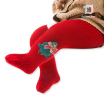 Festive rib tights with 3d elements Magic Christmas Tights Tree