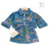 2-piece denim set with crop jacket and floral pattern Lady Bouquet