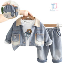 3-piece denim jacket, blouse and trousers set Denim Gringo