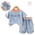 2-piece denim set with t-shirt and shorts Denim Hope
