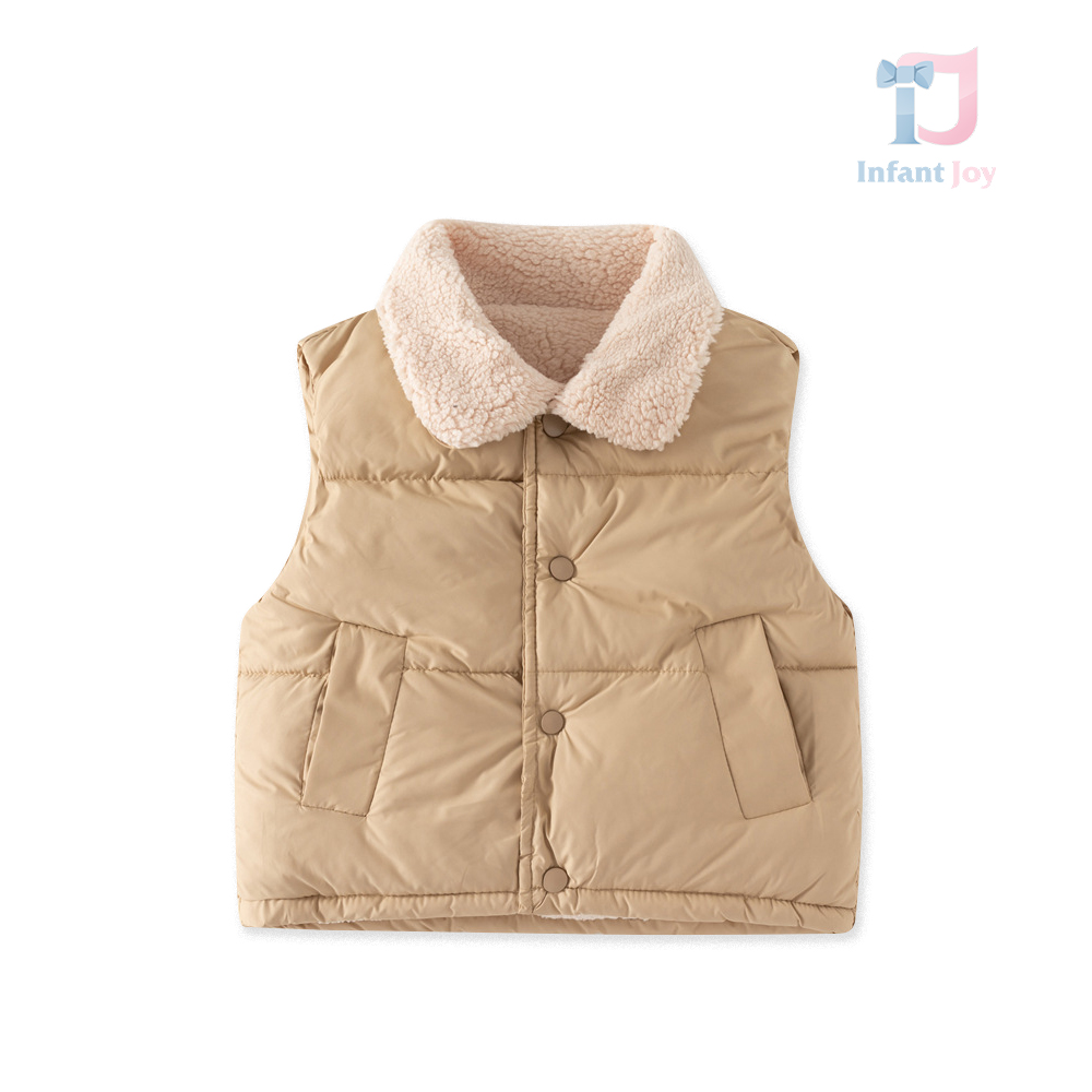 Waterproof vest with soft, wool lining Beige Karakul