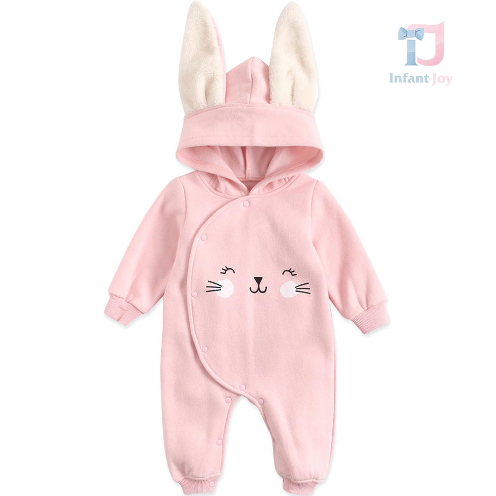 Jumpsuit with hood, ears and side fastening Bunny  Pop