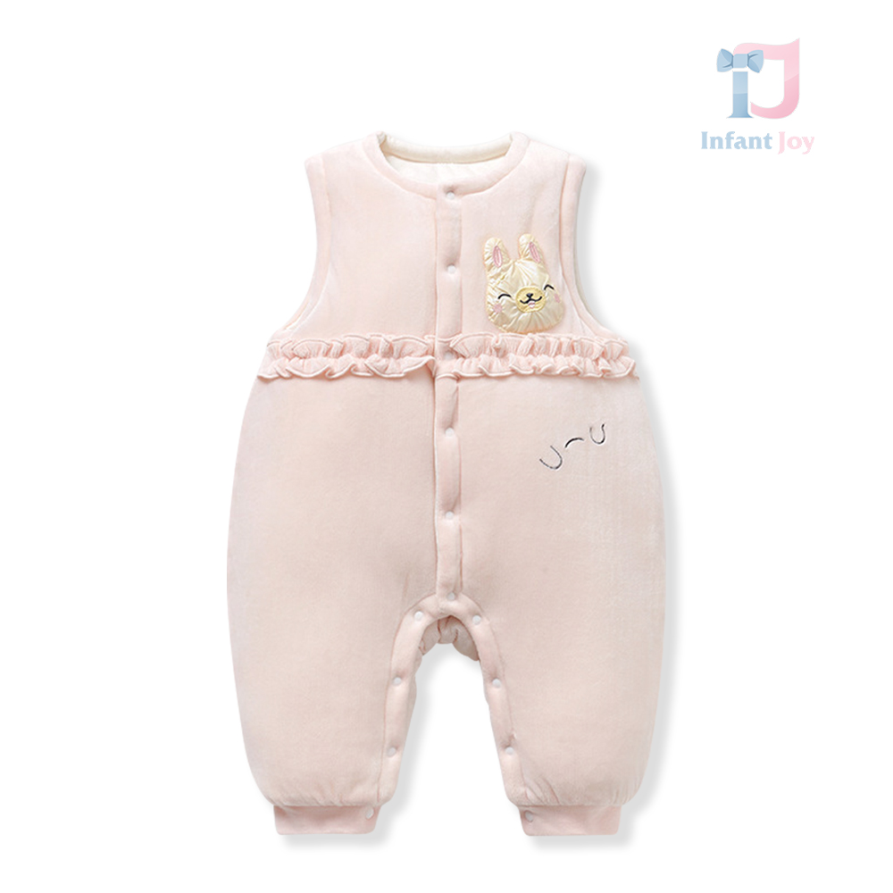 Velvet jumpsuit with down filling Bunny Ruffles