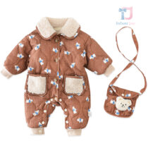 2-piece eskimo set with faux down and shoulder bag Snow Dream