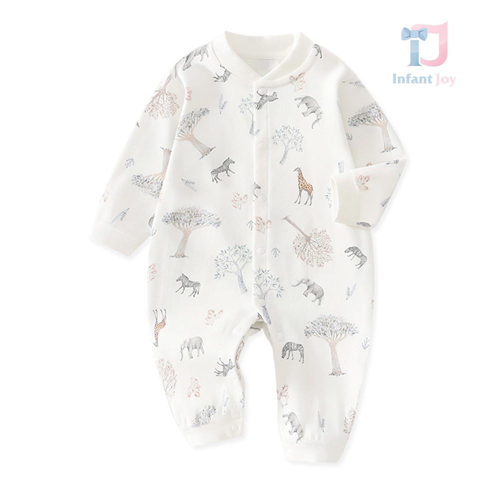 Romper with safari print and snap fastening Dreamy Saffari