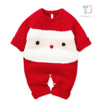 Christmas knit romper Santa Joy