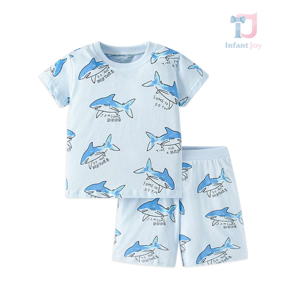 2-piece shark print set Baby Shark