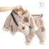 3-piece padded, thick fleece set with hood and small bag Fluff Teddy