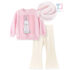 2-piece padded sweatshirt and ribbed charleston-style leggings set Focus Bunny