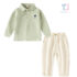 2-piece blouse with classic collar and trousers set GBear