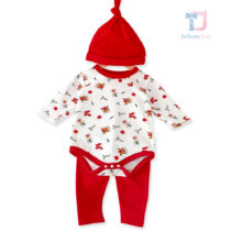 3-piece christmas bodysuit, hat and trousers set Jolly Mood