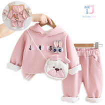3-piece padded sporty set with hooded sweatshirt, trousers and crossbody bag Juddy Hops