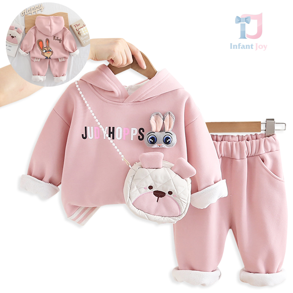 3-piece padded sporty set with hooded sweatshirt, trousers and crossbody bag Juddy Hops