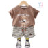 2-piece t-shirt and shorts set Mountain Bear Coffee