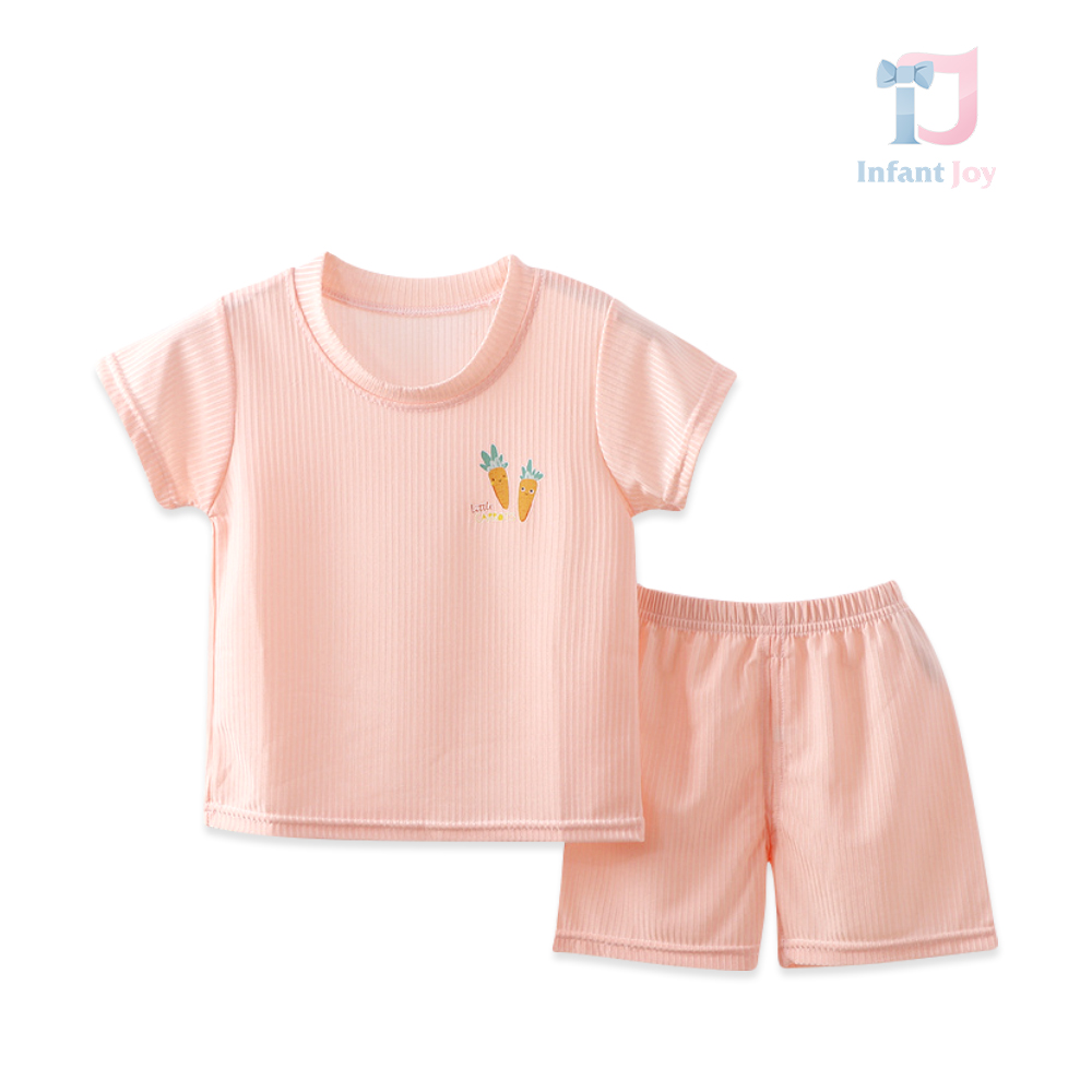 2-piece ribbed set / pajamas Carrot Peach