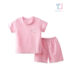 2-piece ribbed set / pajamas Duck Pink