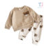 2-piece rib knit set with bear pattern Pocket Bear