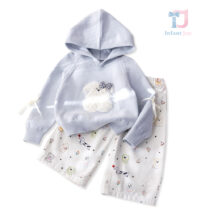 2-piece hooded sweater with 3d elements and trousers set Pup Muse