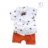 3-piece sport-elegant set Rebel Crown White