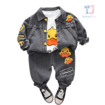 3-piece denim set with jacket Sporty Duck Graphite