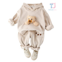 2-piece padded sweatshirt and trousers set with kangaroo pocket and 3d element Tiny Bear