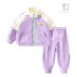 2-piece sports set with high-collar sweatshirt and emblem Violet Dash