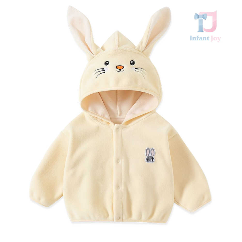 Fleece hoodie with hood, 3d ears and embroidery Sugar Bunny