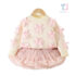 2-piece premium pullover and skirt set with rich tutu skirt Berry Ribbon