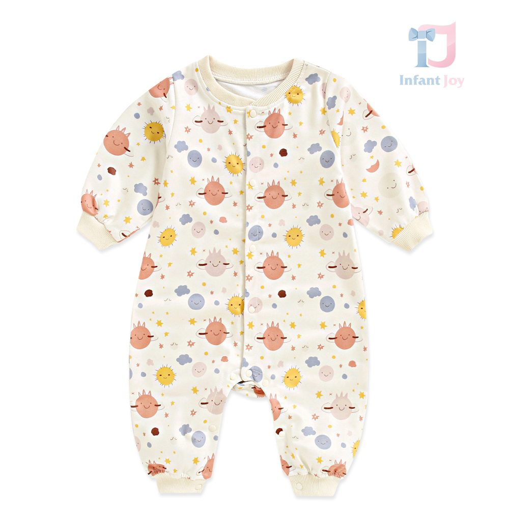Romper with snap fastening and printed pattern Cosmos Mood