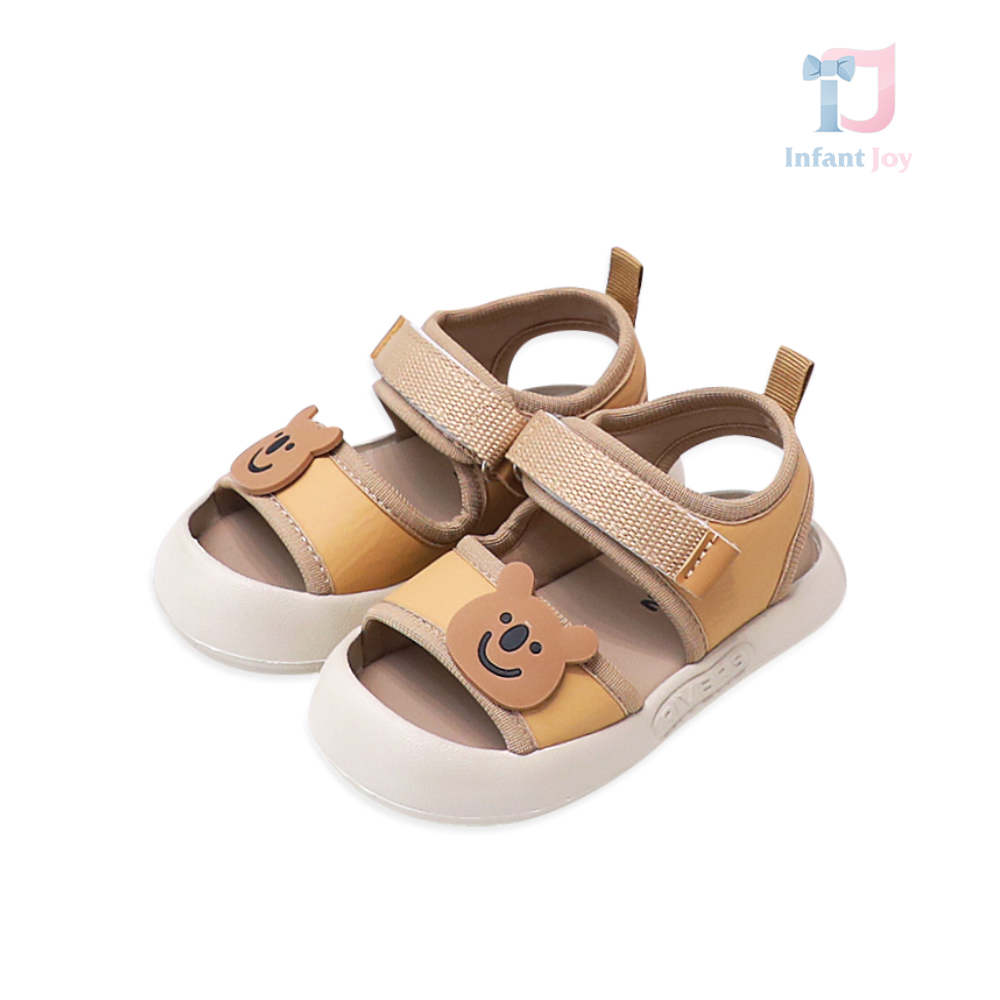 Sandals with velcro fastening and 3d decoration Sunny Cub Copper