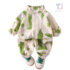 2-piece sports set with high collar and modern pattern Green Flash