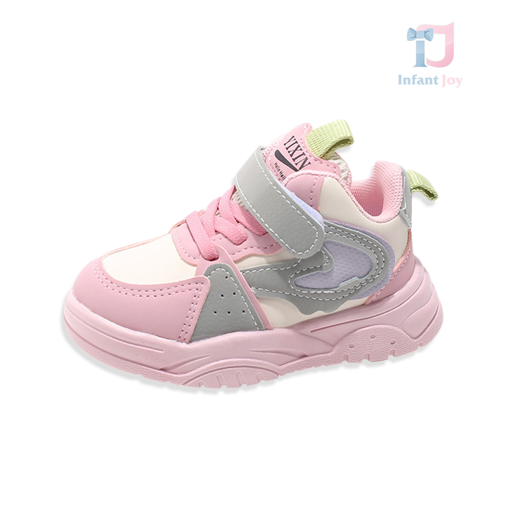 High-top sports shoes with laces and velcro fastening Terra Step Pink