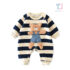 Padded striped jumpsuit Bear Friend