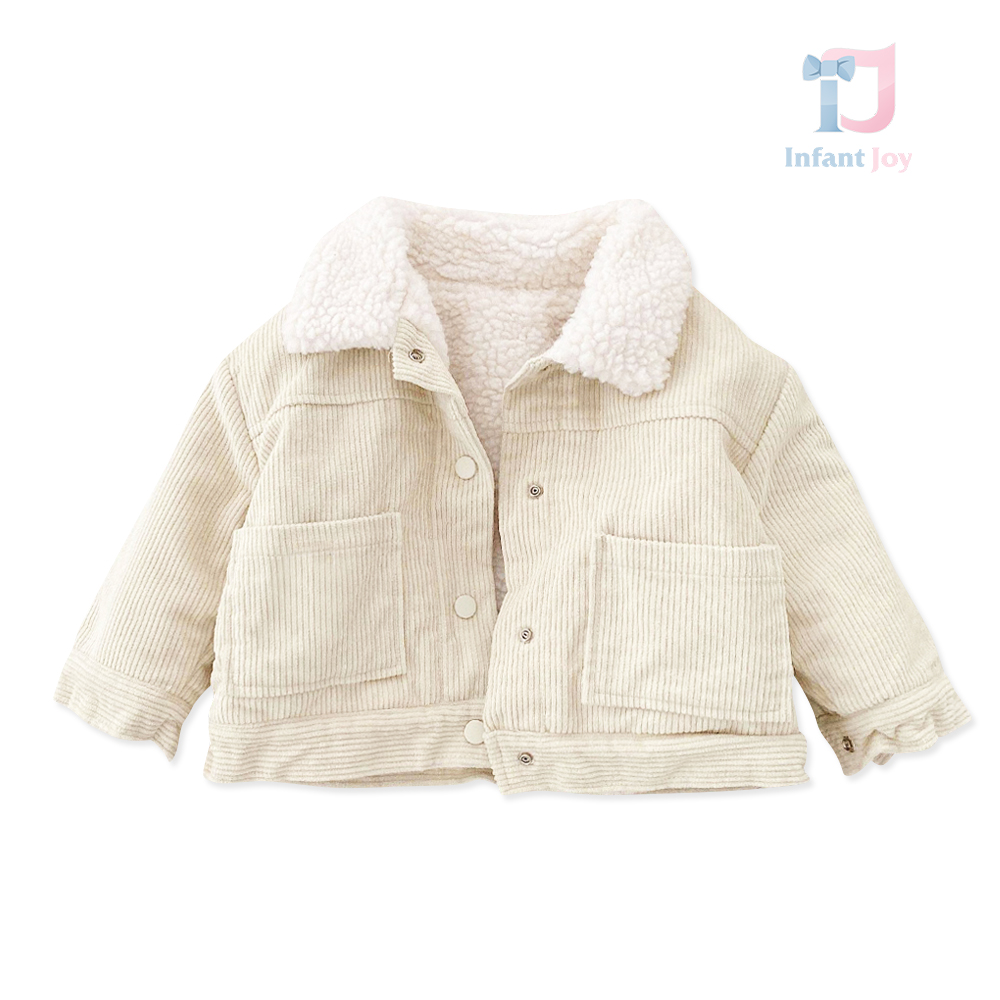 Denim jacket with karakul and snap-button fastening Vanilla Softness