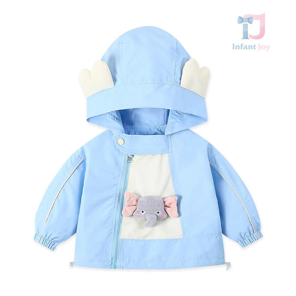 Jacket/windbreaker with added hood and 3d ears Little Elephant
