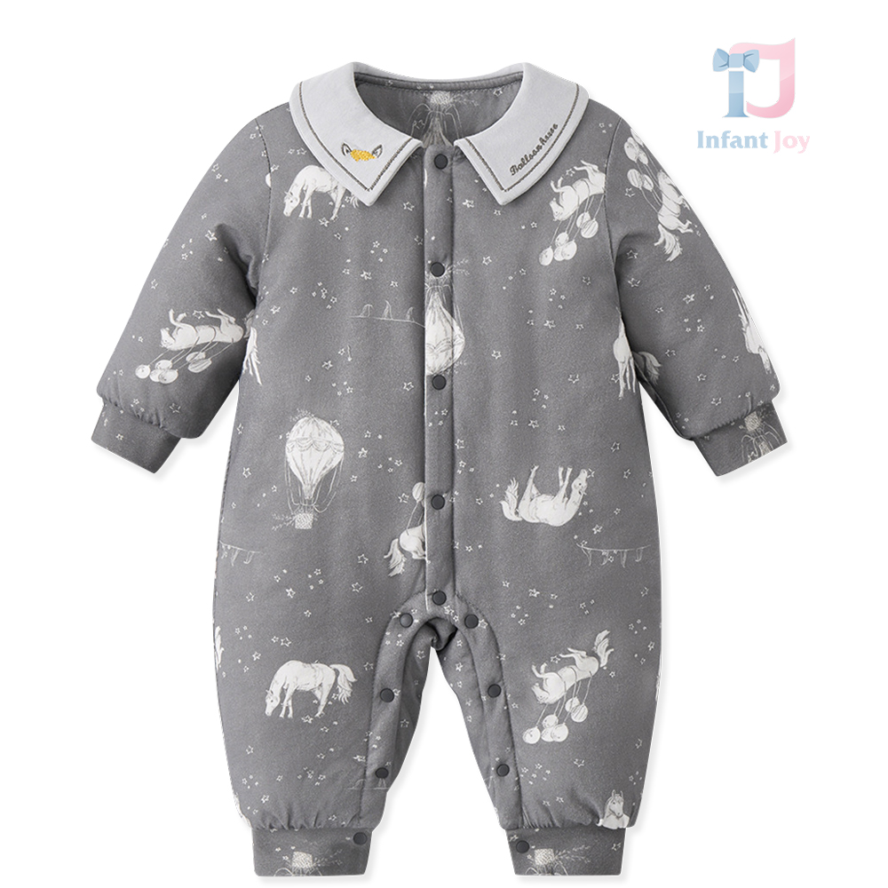 Premium romper with fluffy filling, collar and snap fastening Sleepy Baby