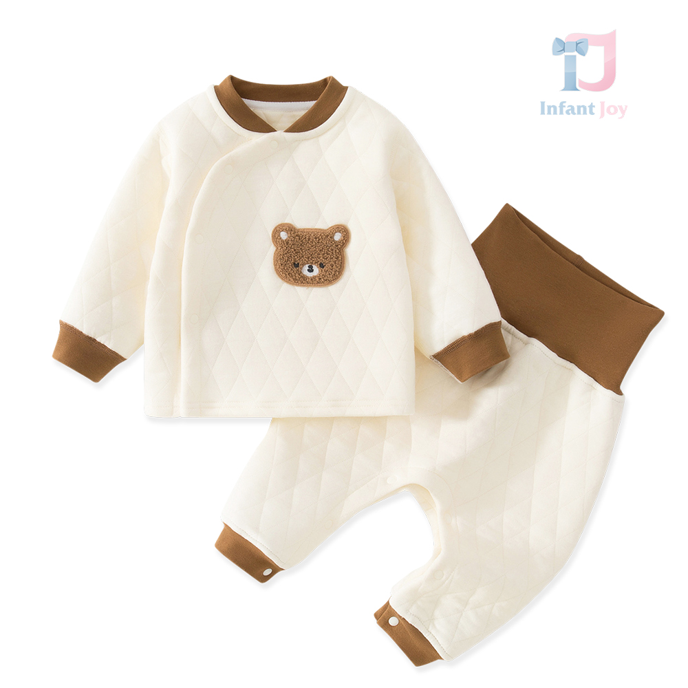 2-piece vest with asymmetrical fastening and high-waist trousers set Charming Bears