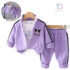 3-piece sports set with high-collar sweatshirt, blouse and trousers Joolie Lavender